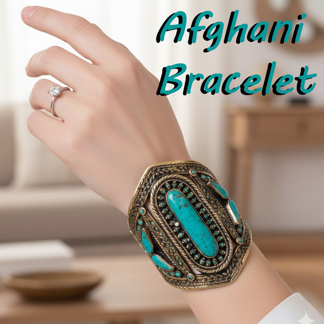 Afghani Bracelet With Artificial Stone