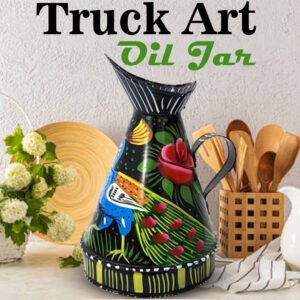 Truck Art Oil Jar (Height-16cm/Capacity 500 ml)