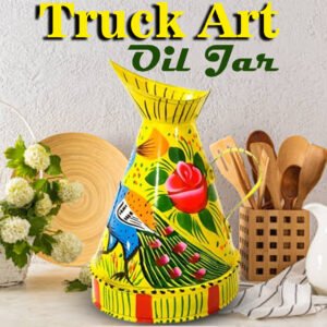 Truck Art Oil Jar (Height-16cm/Capacity 500 ml)