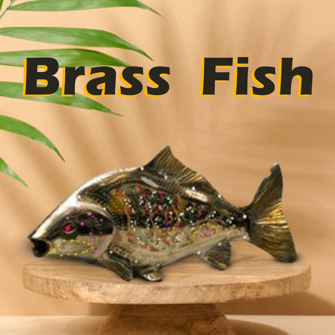Brass Fish (Size: 20 cm)