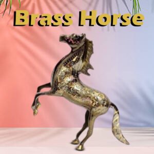 Brass Horse (Size: 20 cm)