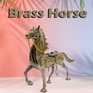 Brass Horse (Size: 20 cm)
