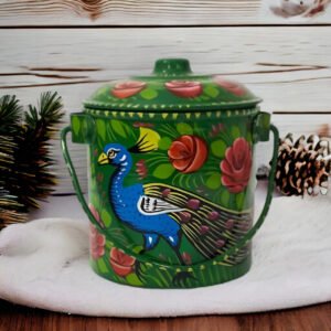 Truck Art Milk Bucket (Size : 18cmx15cm)