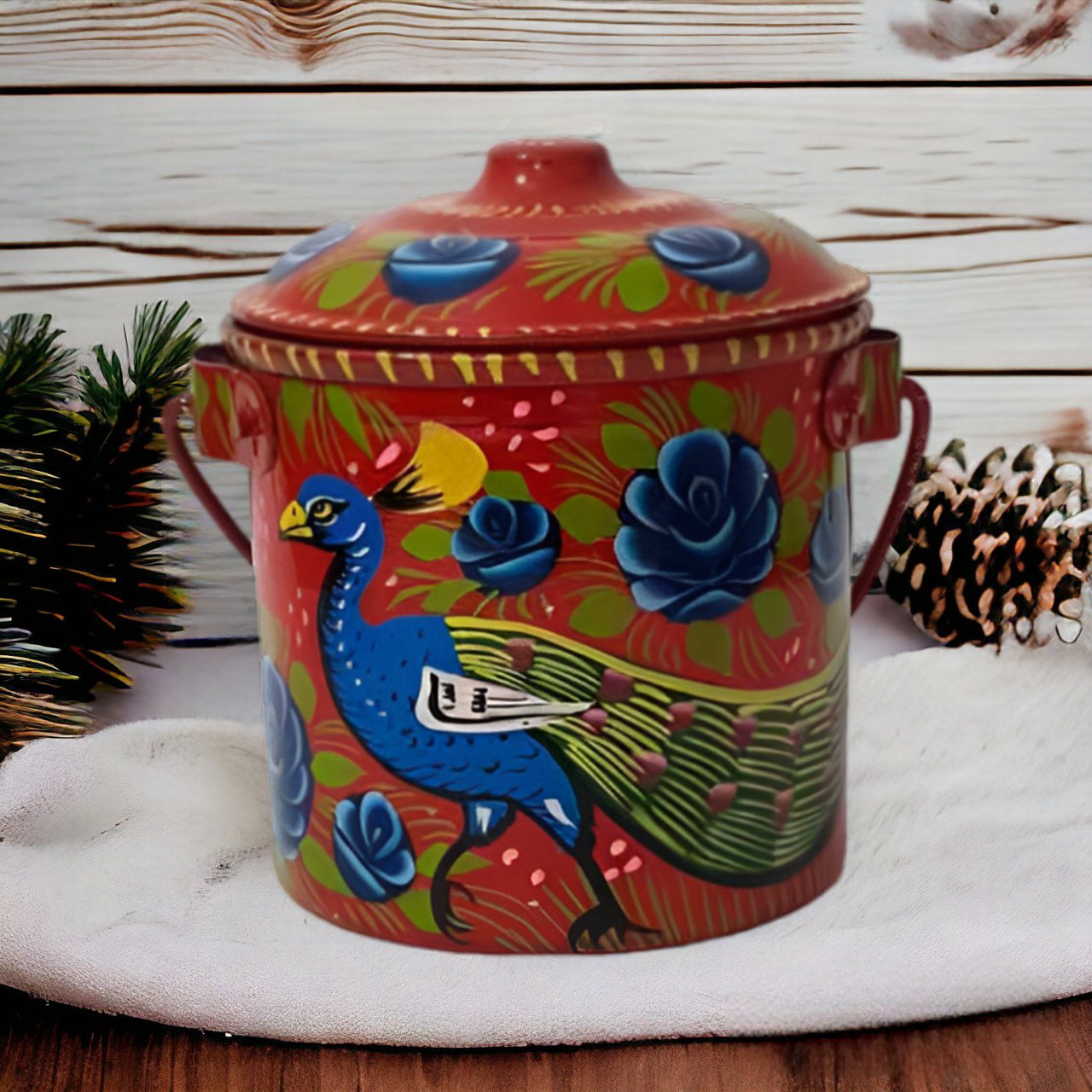 Truck Art Milk Bucket (Size : 17cmx14cm) - Image 2