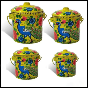 Truck Art Milk Bucket (Size : 17cmx14cm)