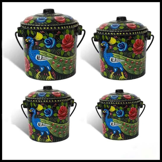 Truck Art Milk Bucket (Size : 15cmx12cm) - Image 3