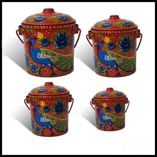 Truck Art Milk Bucket (Size : 17cmx14cm) - Image 3