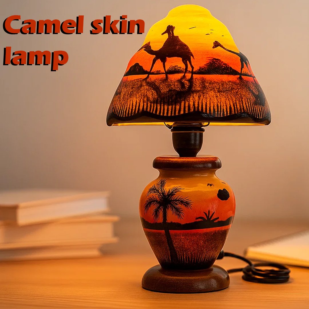 Camel Skin Lamp Shade (Size :30 cm)