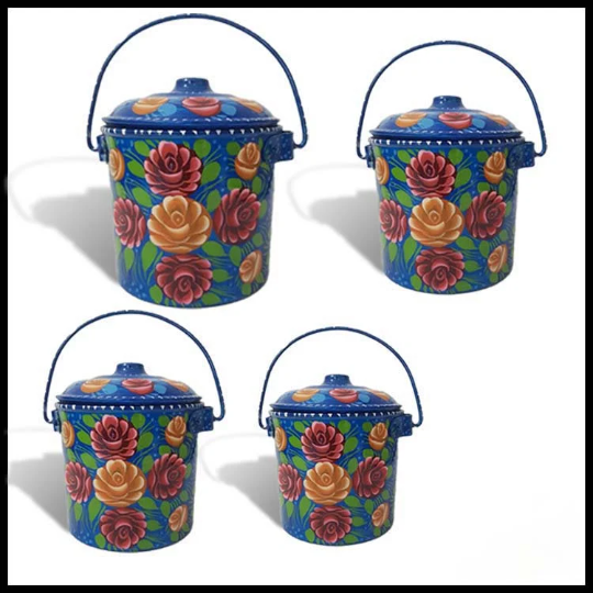 Truck Art Milk Bucket (Size : 17cmx14cm) - Image 3