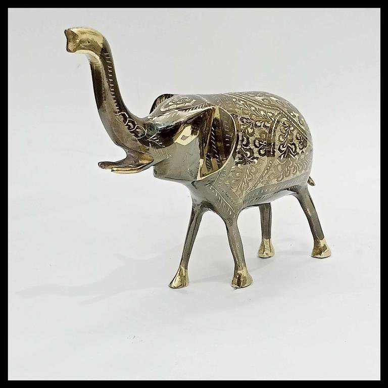 Brass Elephant (Size:15 cm) - Image 5