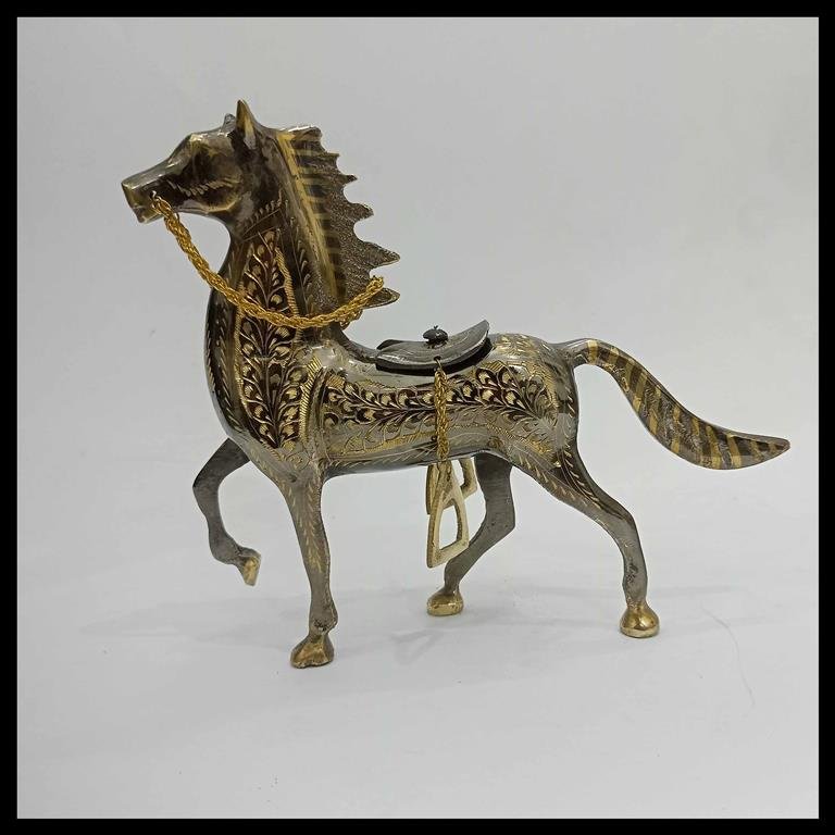 Brass Horse (Size: 20 cm) - Image 3
