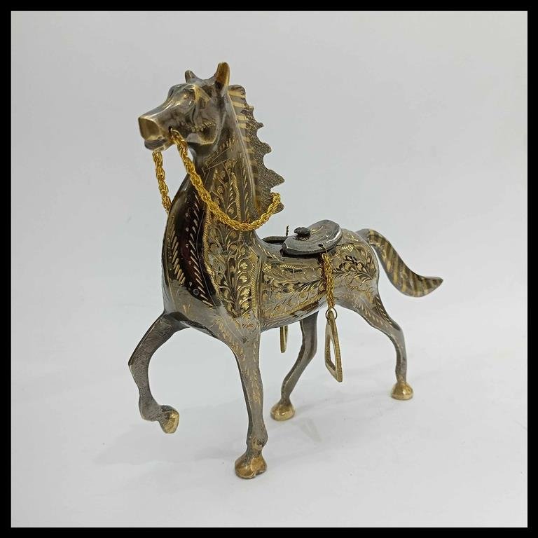 Brass Horse (Size: 20 cm) - Image 4