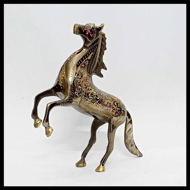 Brass Horse (Size: 20 cm) - Image 3