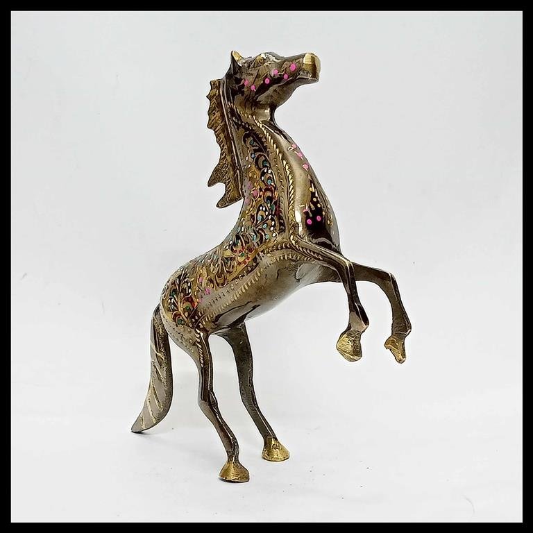 Brass Horse (Size: 20 cm) - Image 4