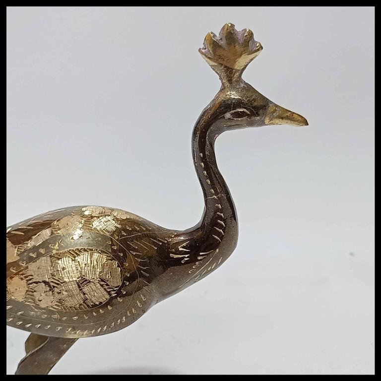 Brass Peacock (Size: 20 cm) - Image 7
