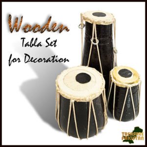 Wooden Tabla Set For Show Piece