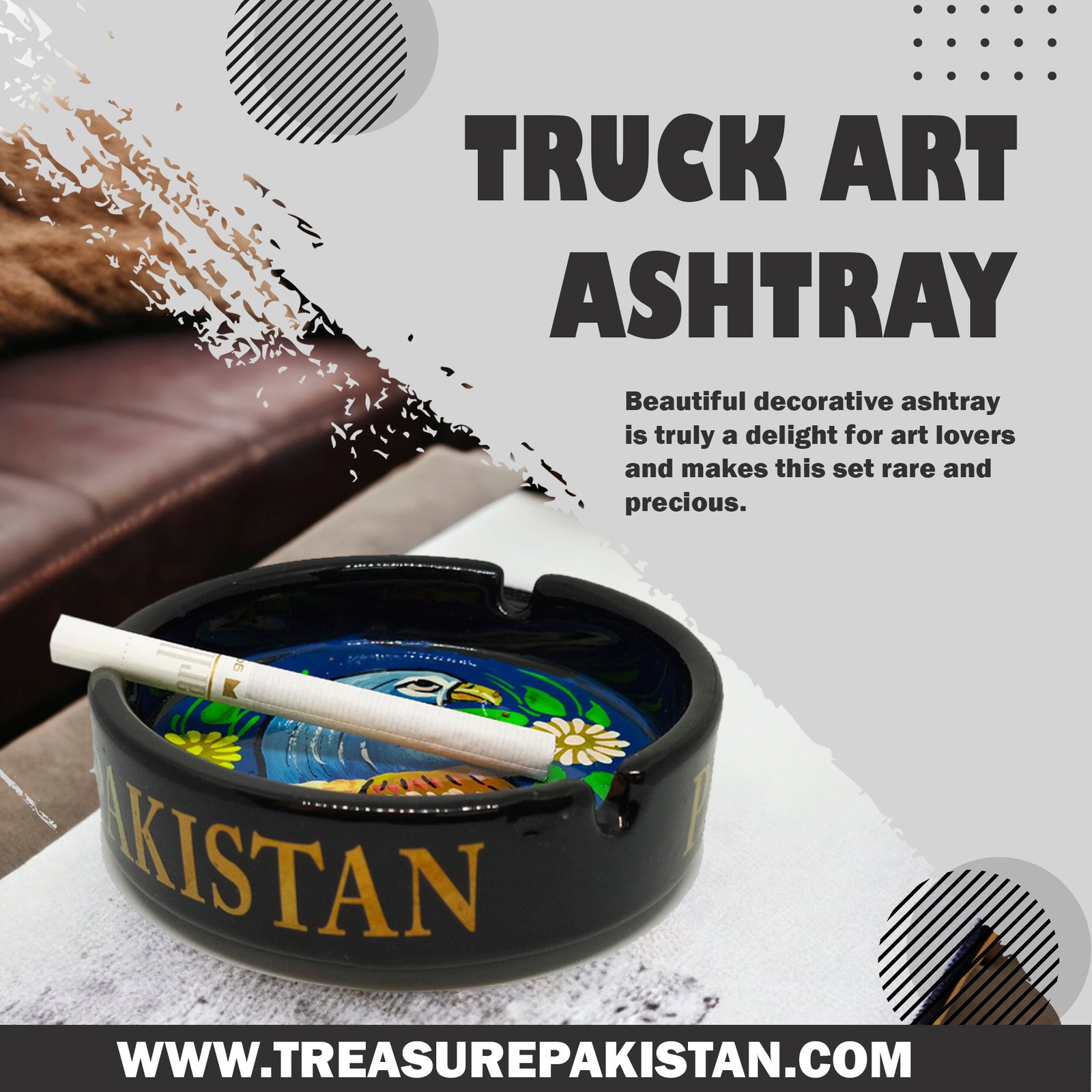 Truck Art Ashtray - Image 2
