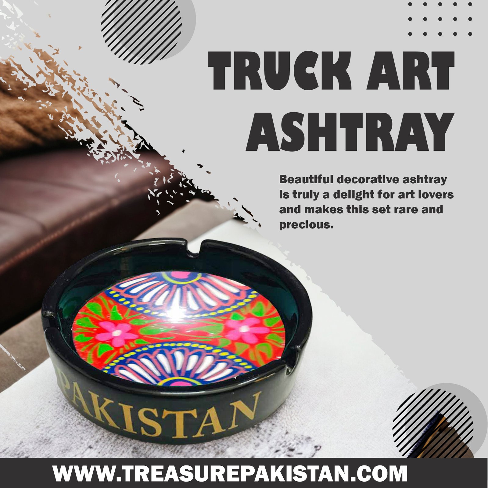 Truck Art Ashtray - Image 2
