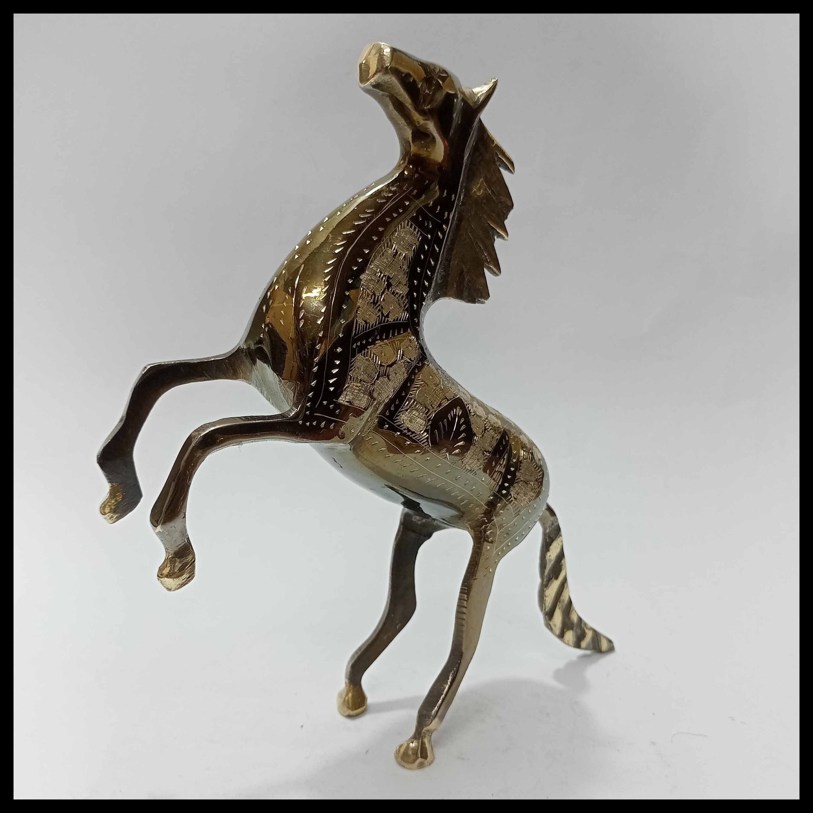 Brass Horse (Size: 20 cm) - Image 4