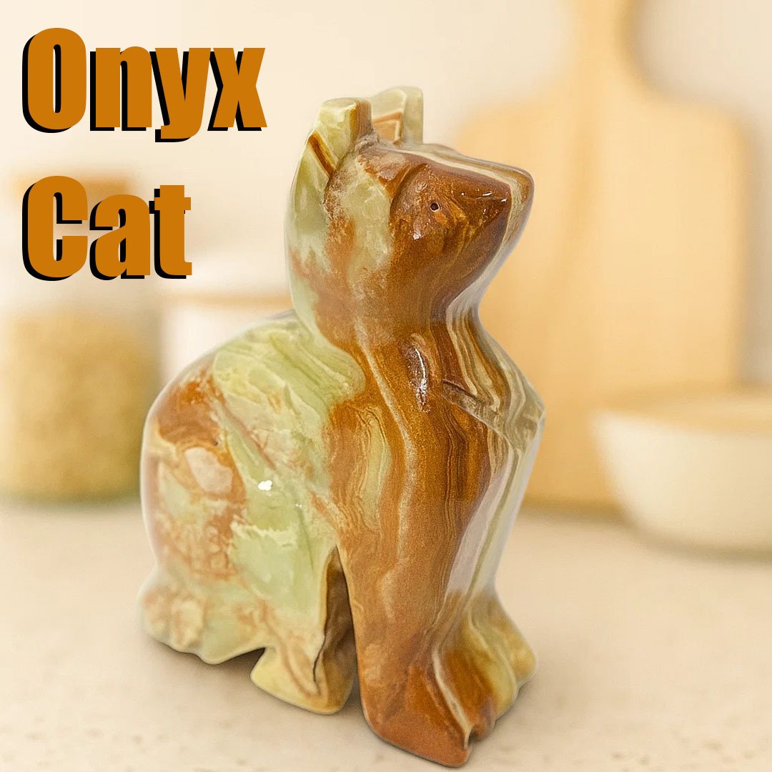 Onyx Cat (Size : 10 cm)