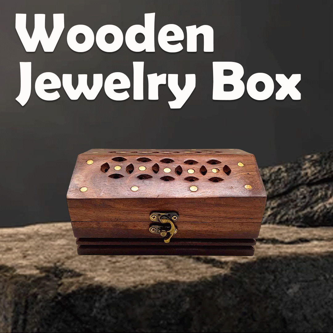 Wooden Jewelry Box (15 X 10 cm) - Image 2