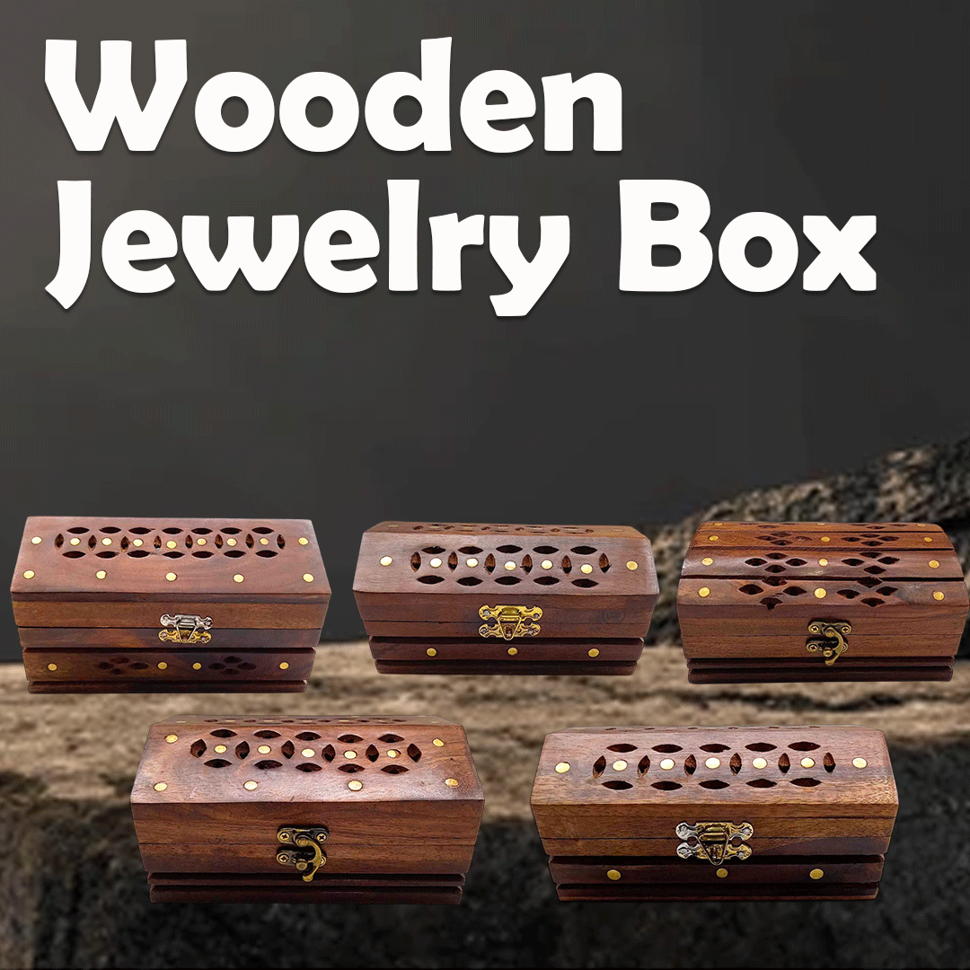Wooden Jewelry Box (19 X 11 cm) - Image 3