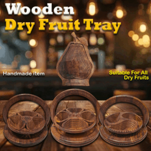 Carved Wooden Fruit Tray
