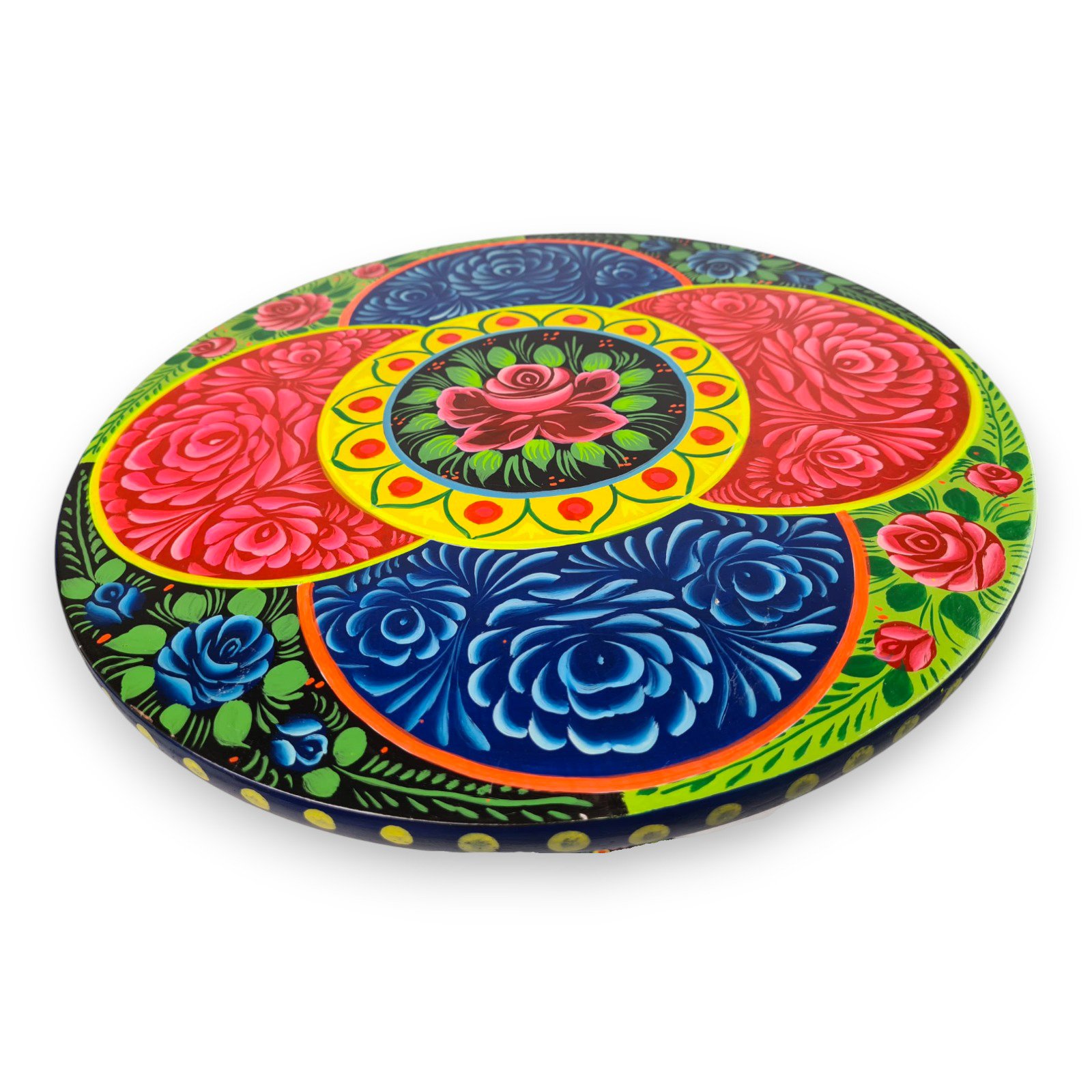 Truck Art Wooden Table (D-40 cm | H:50 cm) - Image 4