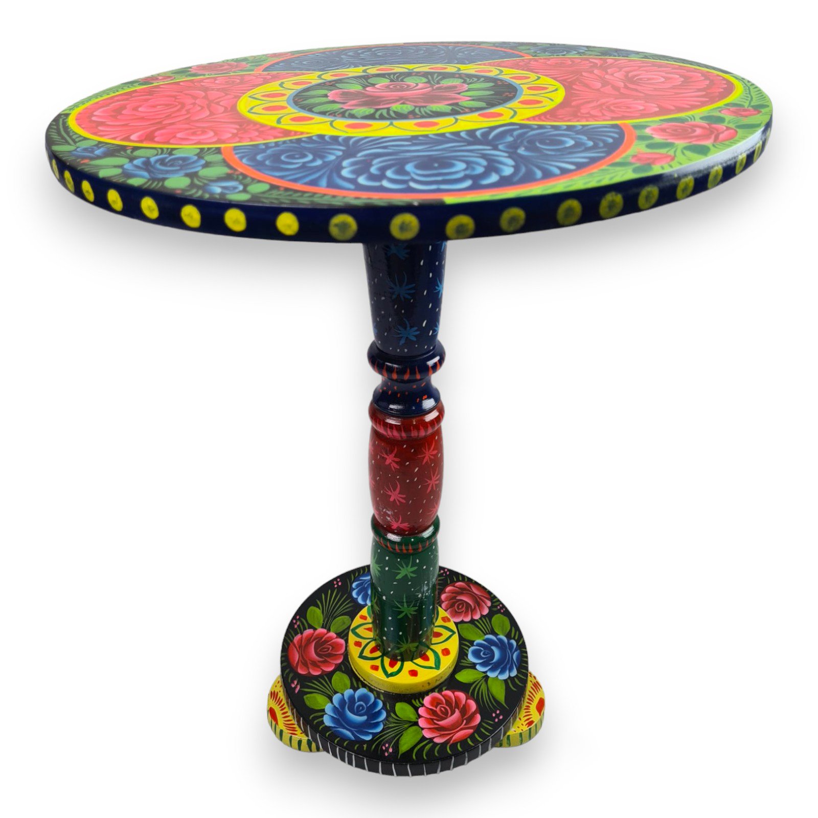 Truck Art Wooden Table (D-40 cm | H:50 cm) - Image 8