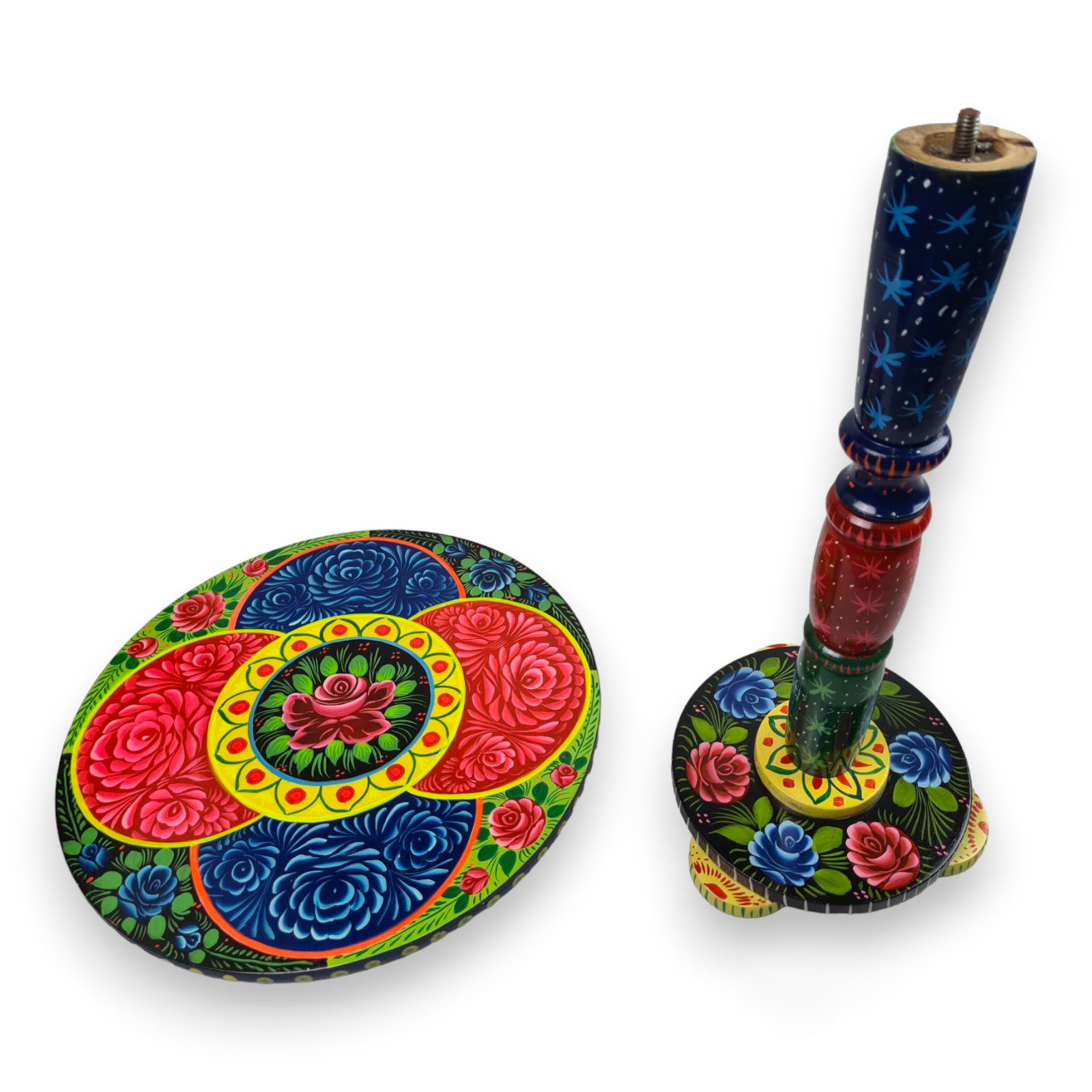 Truck Art Wooden Table (D-40 cm | H:50 cm) - Image 10