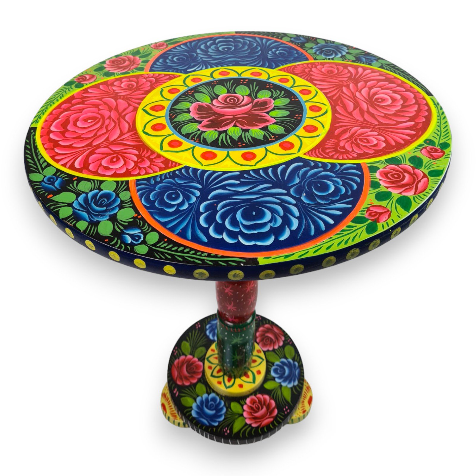 Truck Art Wooden Table (D-40 cm | H:50 cm) - Image 5