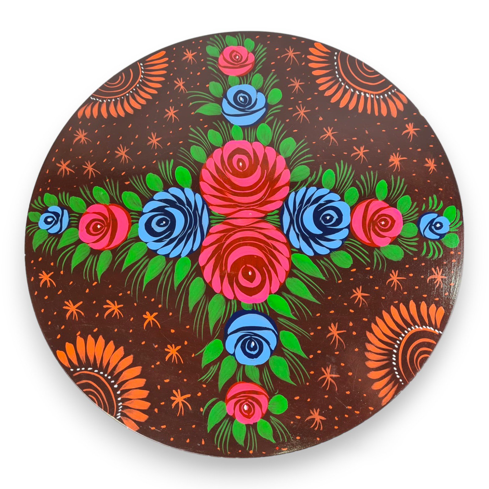 Truck Art Wooden Table (D-44.45 cm | H:50.8 cm) - Image 4