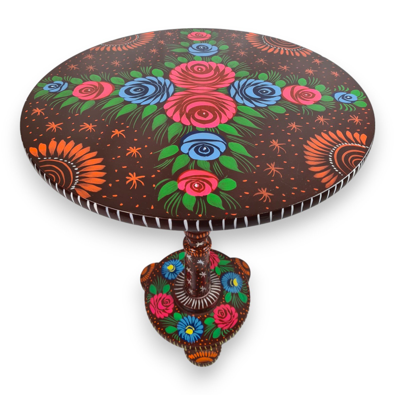 Truck Art Wooden Table (D-44.45 cm | H:50.8 cm) - Image 12
