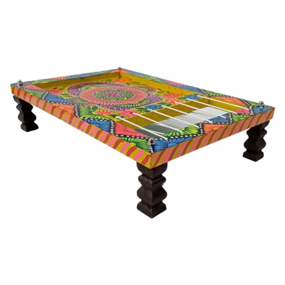 Wooden Chaarpai With Bundi Work - Image 7