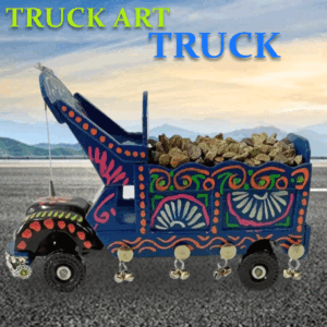 Truck Art Bajri Truck (Size:18x8x12 cm)