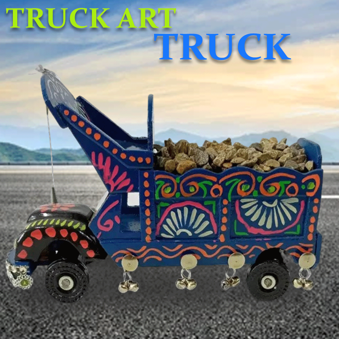 Truck Art Bajri Truck (Size:18x8x12 cm) - Image 2