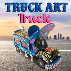 Truck Art Bajri Truck (Size:18x8x12 cm)