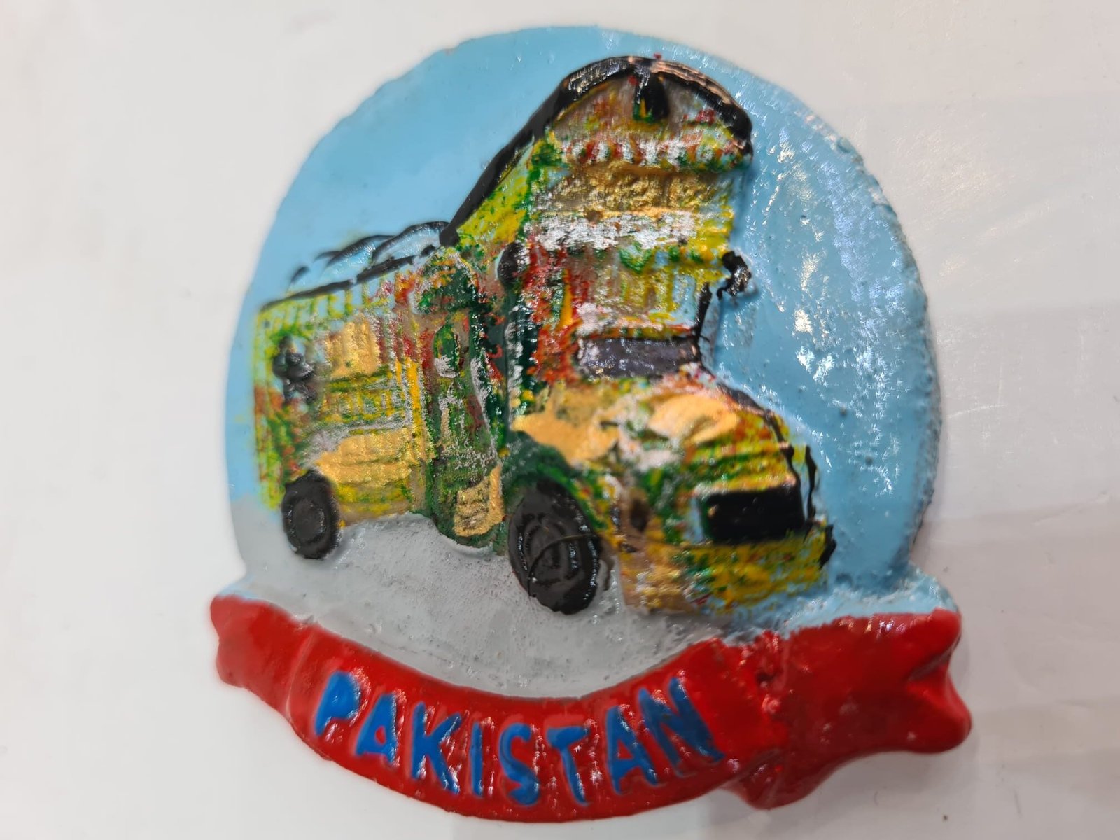 Fridge Magnet/Rolling Canvases: Pakistani Truck Art Fridge Magnet - Image 2