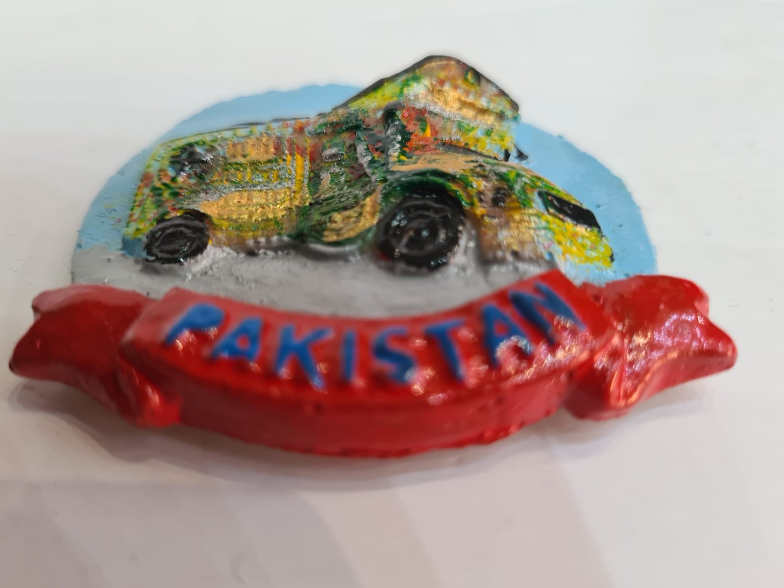 Fridge Magnet/Rolling Canvases: Pakistani Truck Art Fridge Magnet - Image 5