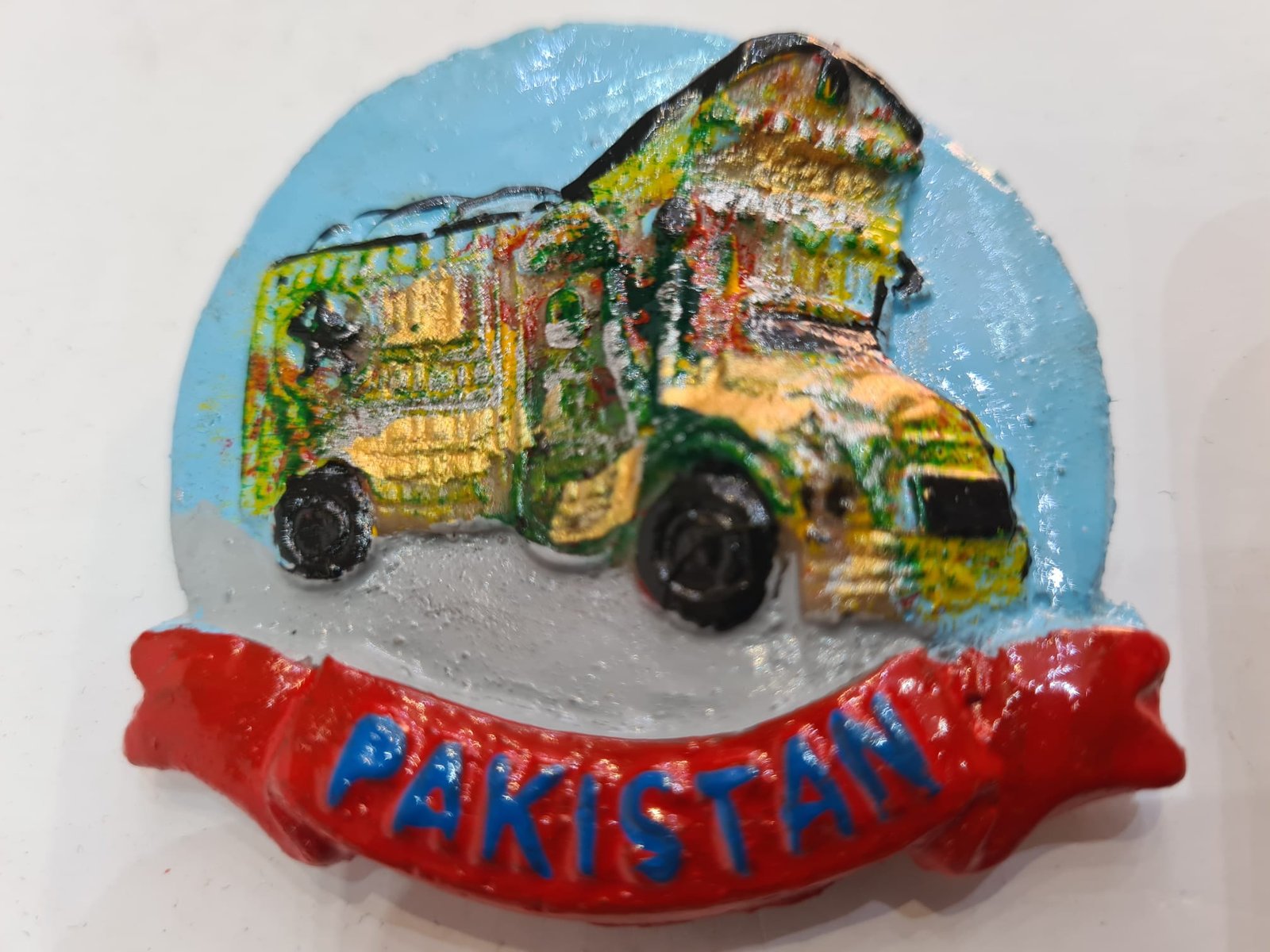 Fridge Magnet/Rolling Canvases: Pakistani Truck Art Fridge Magnet - Image 6