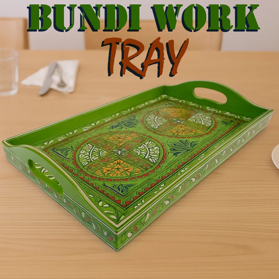 Front view of Bundi Work Tray