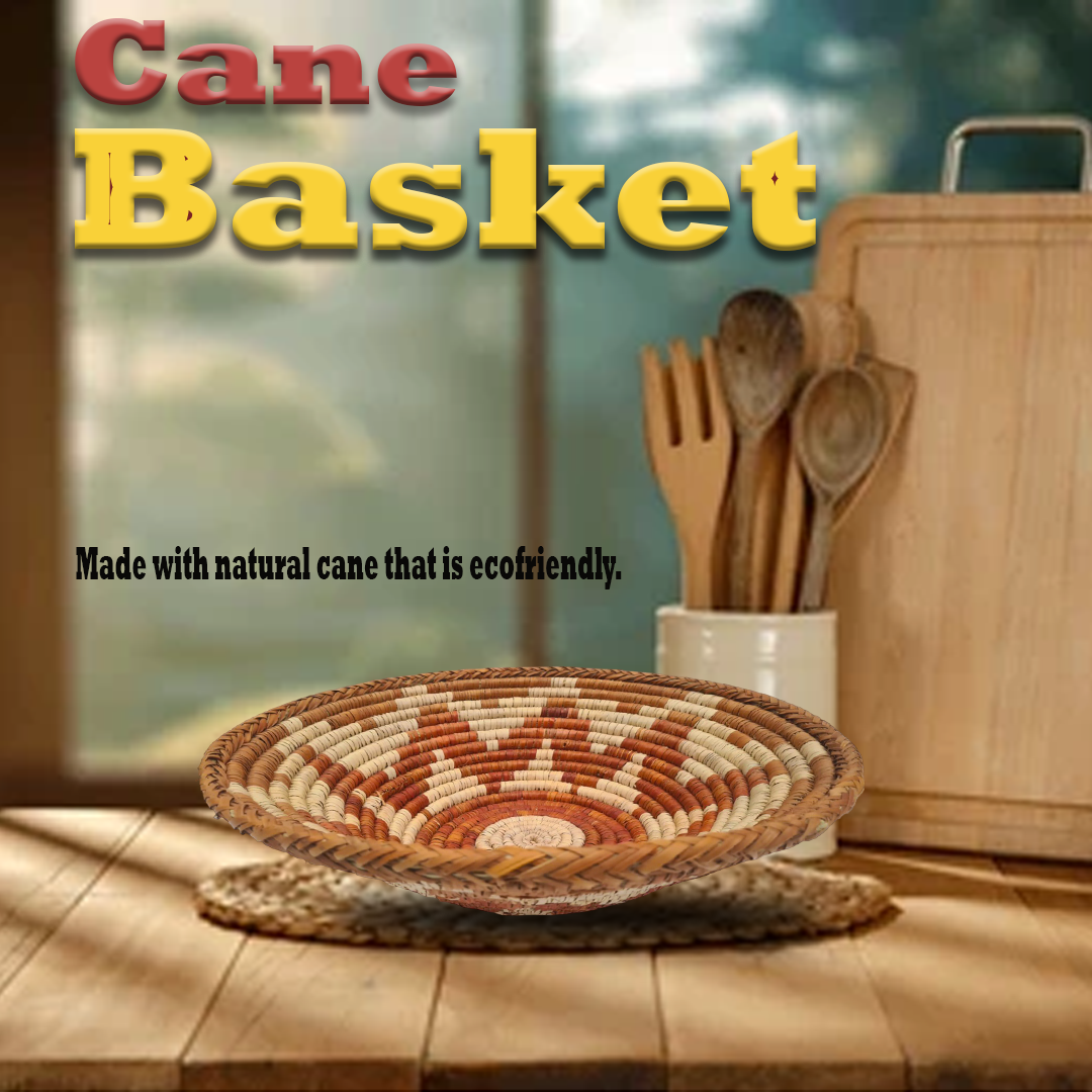 Cane Basket/Cane Bowl/Cane Fruit Basket/Kitchen Decor/Pakistani Handcraft - Image 2