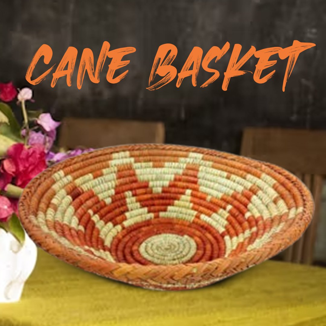 Cane Basket/Cane Bowl/Cane Fruit Basket/Kitchen Decor/Pakistani Handcraft