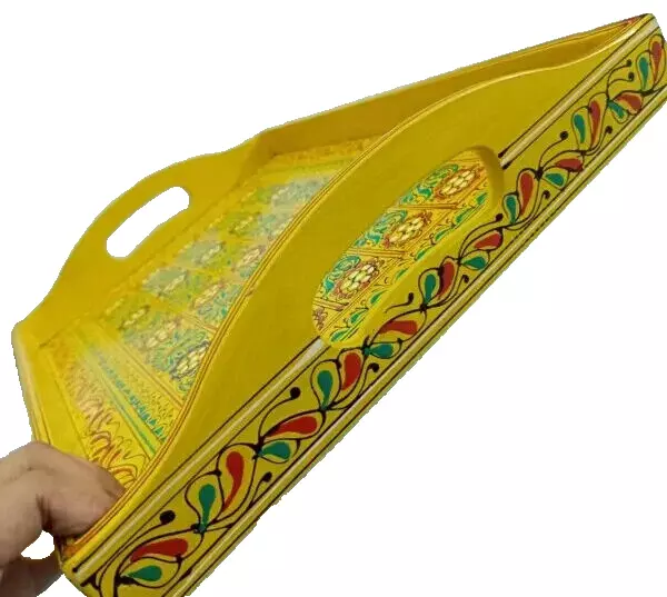 Bundi Work Tray/Pakistani Hand Painted Tray/Homedeccor (Size: L: 45cm, W: 30cm) - Image 8