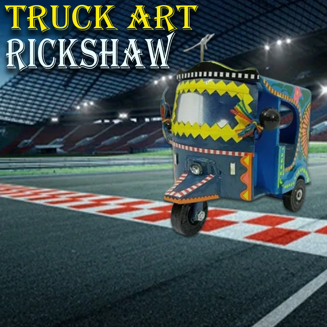 Truck Art Rickshaw (W-10cm:H-9cm) - Image 2