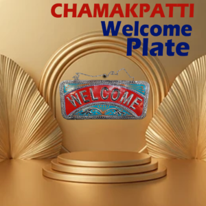 Handcrafted Chamakpatti Welcome Plate | Vibrant Truck Art Decor for Home & Events