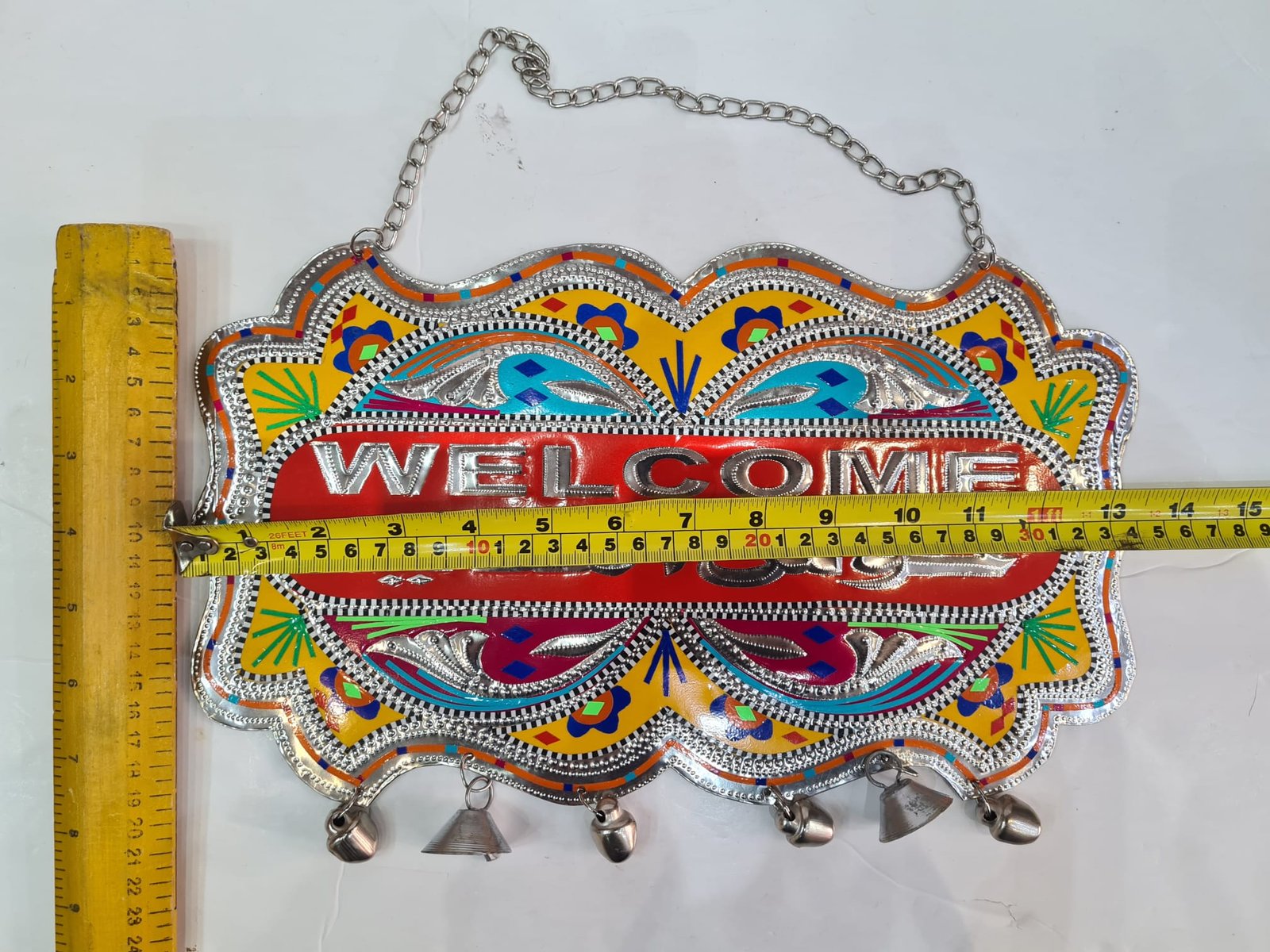 Chamakpatti Welcome Plate – Traditional Pakistani Truck Art Décor - Image 12