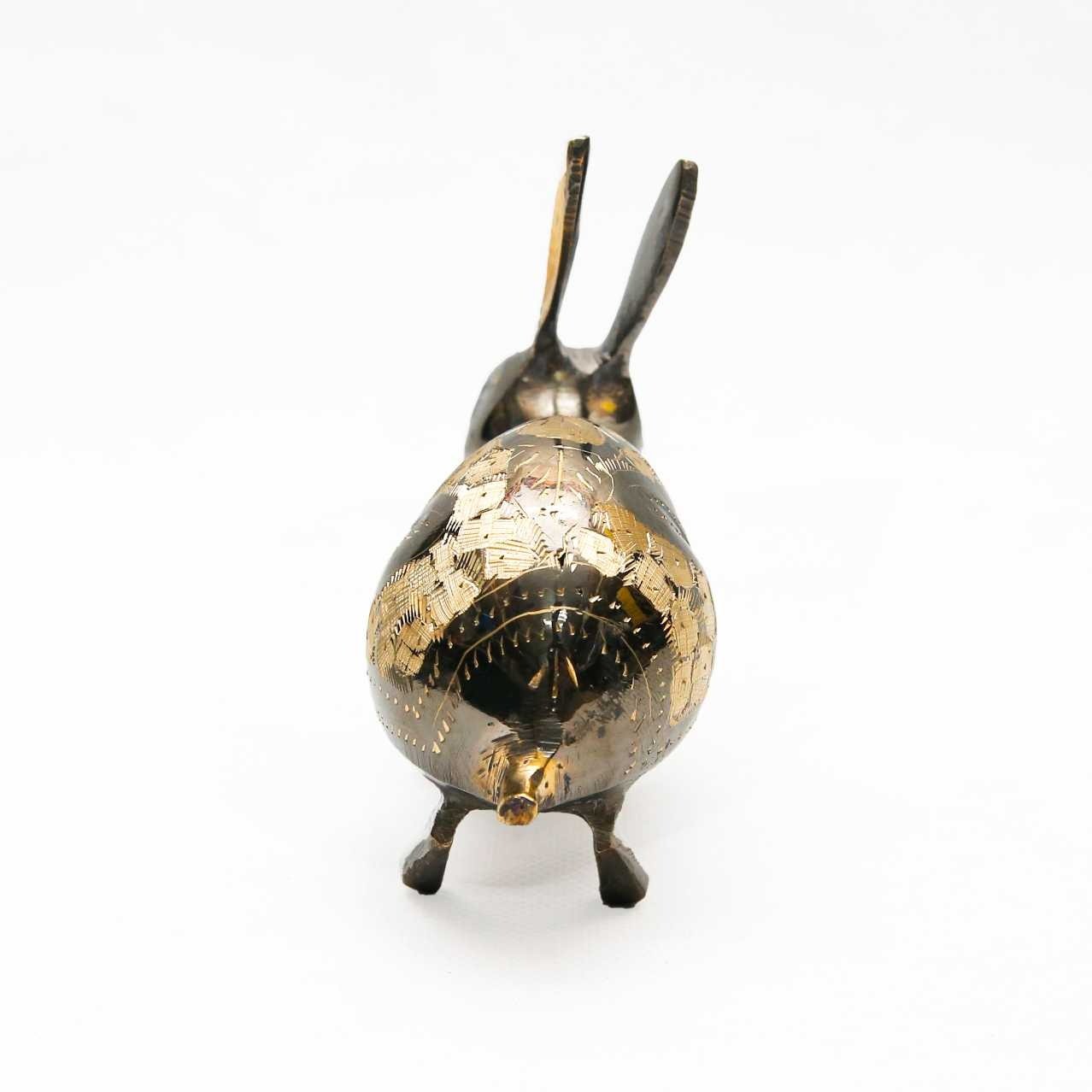 Handmade Brass Rabbit (15 cm) - Image 6