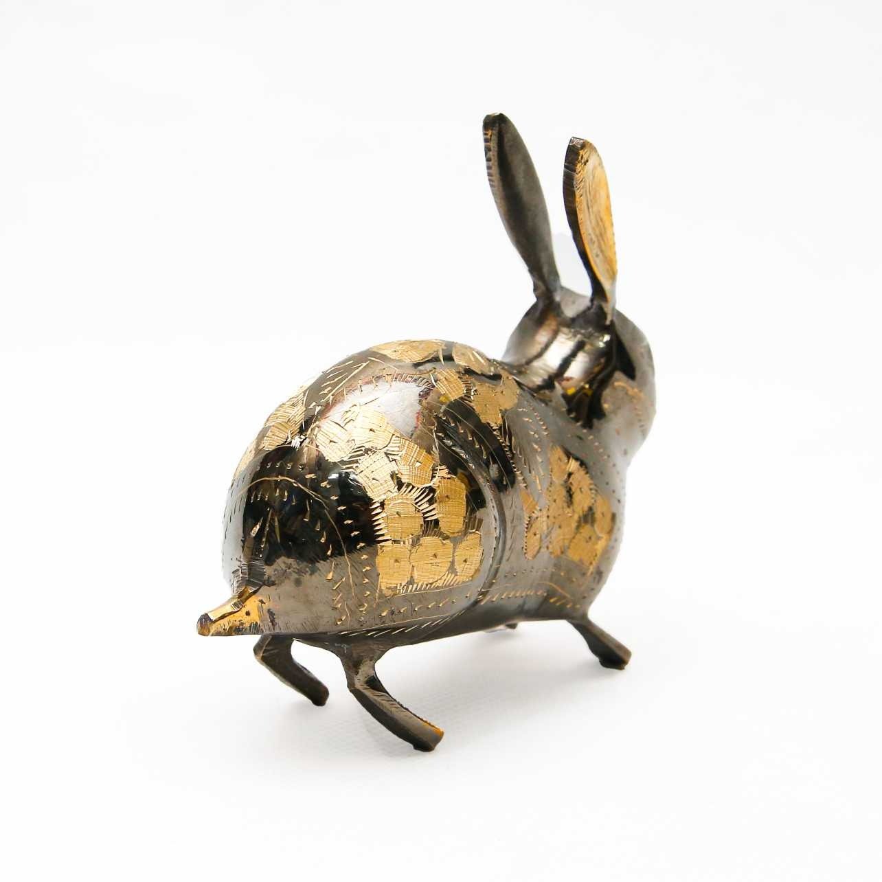 Handmade Brass Rabbit (15 cm) - Image 7