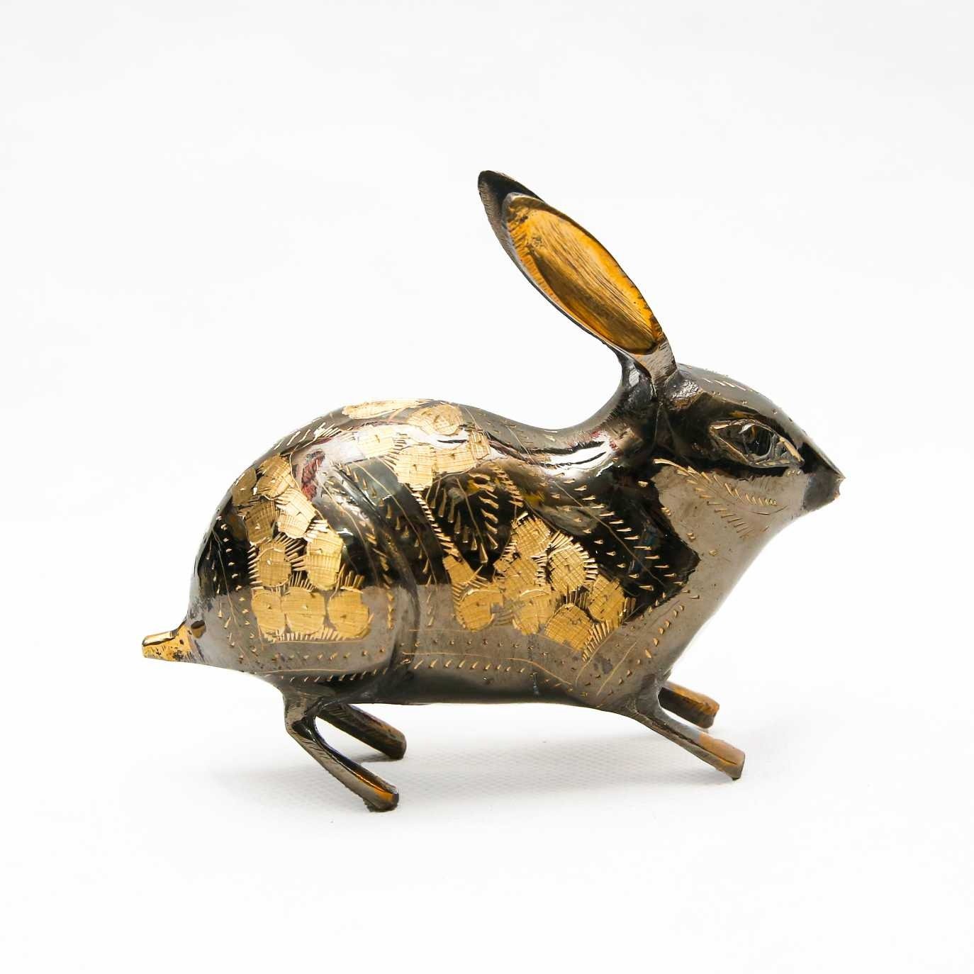 Handmade Brass Rabbit (15 cm) - Image 8